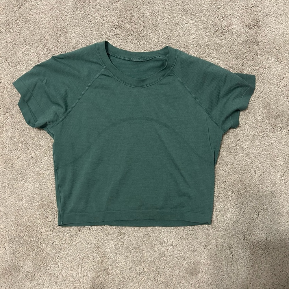 Lululemon Athletica Teal Crop Top